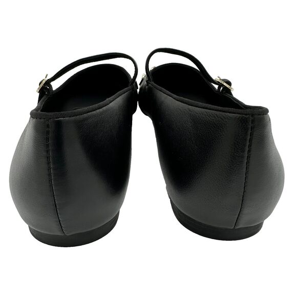 Karl Lagerfeld Paris Veyda Mary Jane FL Flats Black Leather US 7.5 NWOB - Picture 6 of 6